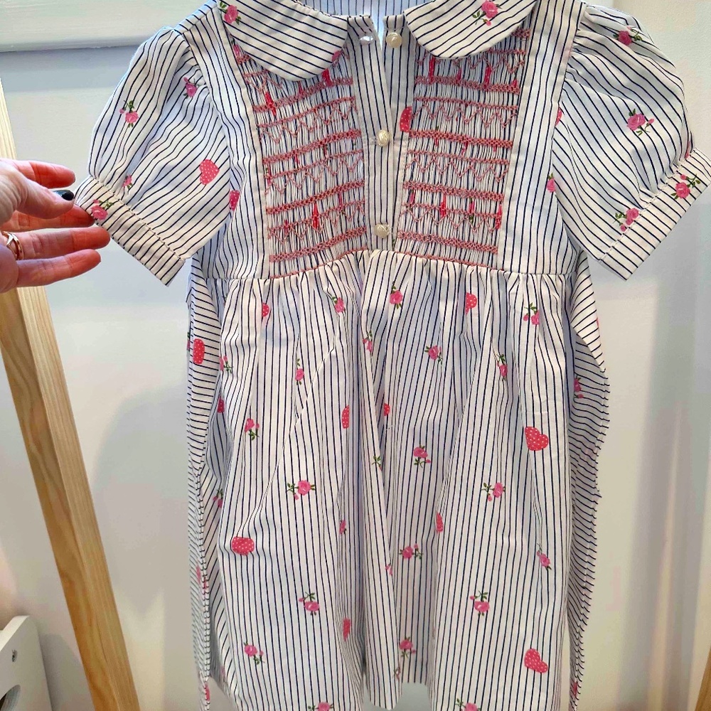 Loretta Caponi Baby Girl Toddler Smocked Dress - 12M